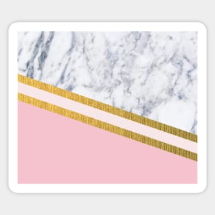 St Lucia striped blush marble Sticker